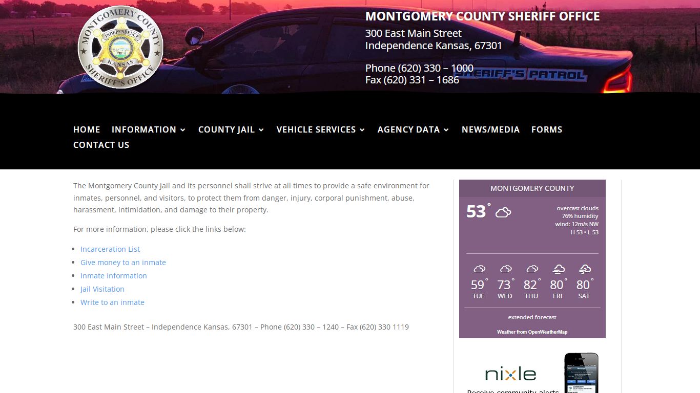 Montgomery County Jail | Montgomery County Sheriff's Office Website